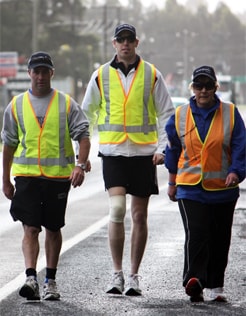 Maxwell walks...for a worthy cause