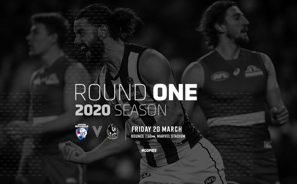 Pies To Face Dogs In Opening Round Of 2020 Afl Season