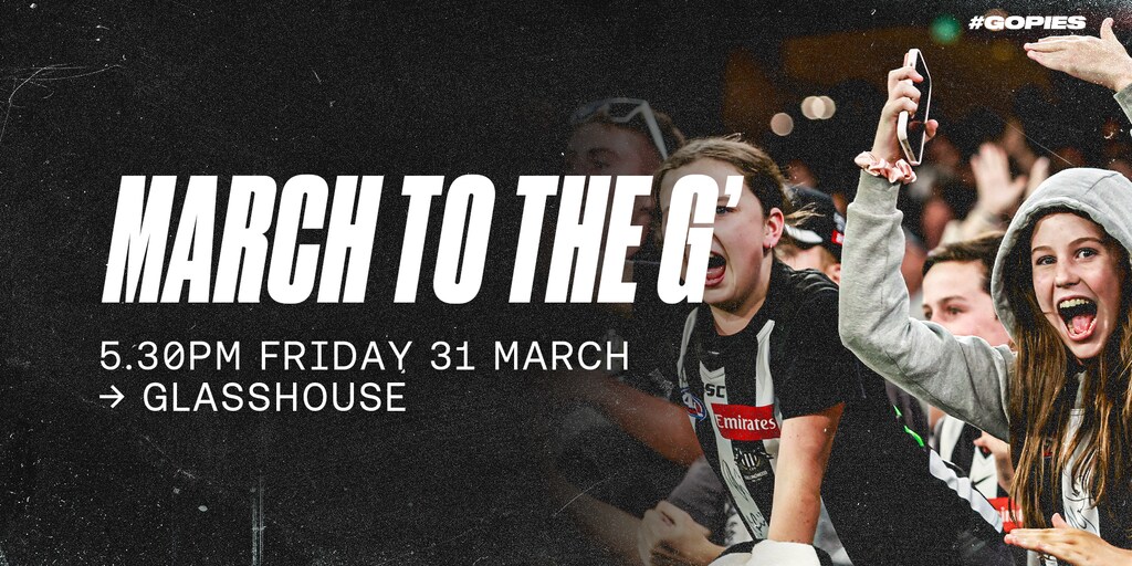 Pies fans urged to 'March to the 'G' ahead of Friday night blockbuster - Vimarsana News