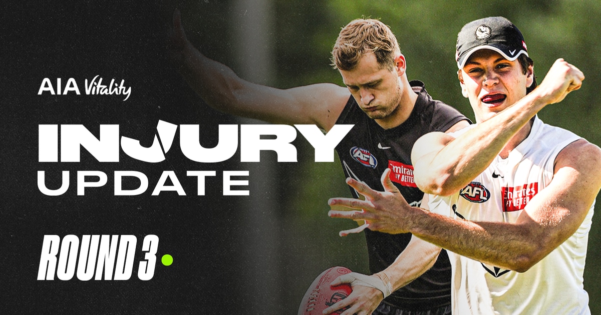 Round Three Injury Update: Forward's return date set, young midfielder ...