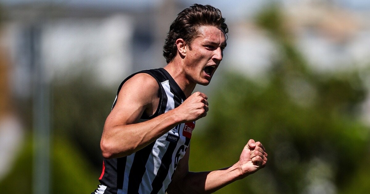 Riley Mason's four goals on VFL debut